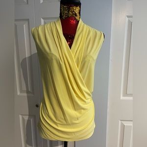 Yellow stretch top